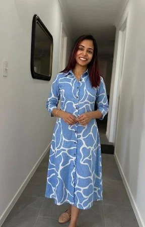 skyline shirt dress