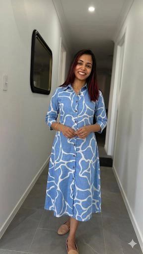 skyline shirt dress
